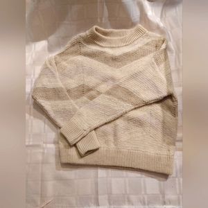 Cocogio Made in Italy Neutral Mohair and Wool Sweater